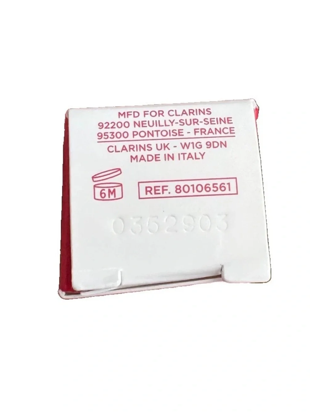 NIB CLARINS Peptide Plumping Lip Oil Balm 05 CHERRY 0.1oz